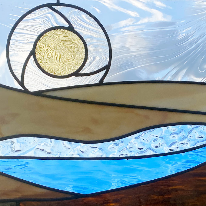 sun over water